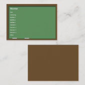 Chalkboard - Chubby Visitekaartje (Voorkant / Achterkant)