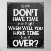 Chalkboard Classroom Poster (Voorkant)