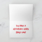 Chalkboard Classroom Teacher Waardering Bedankkaart (Binnen)