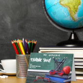 Chalkboard Classroom Teacher Waardering Bedankkaart