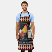 Chalkboard Coffee Art Waterverf Mokken op rooster Schort (Gedragen)