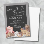 Chalkboard Coffee Brunch Vrijgezellenfeest Kaart<br><div class="desc">Schattige Cafe Chalkboard Koffie en Cappuccino Vrijgezellenfeest Brunch Uitnodiging. Vier de bruid-to-be met dit charmante "Love Is Brewing" -ontwerp, perfect voor een gezellige en oprechte ochtendbijeenkomst. De voorkant heeft een witte achtergrond met een strakke zwarte rechthoek voor tekst, geaccentueerd door een zacht grijze rand om een stijlvolle cafe krijtbordvibe te...</div>