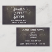 Chalkboard Coffee Shop Visitekaartje (Voorkant / Achterkant)