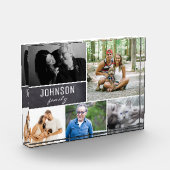 Chalkboard Collage Name en Family Photos Fotoblokken (Links)