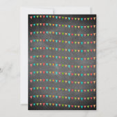 Chalkboard Colorful Bunting Flags Birthday Foto Kaart (Achterkant)