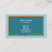 Chalkboard & Compas Wiskunde Tutor Visitekaartje (Achterkant)