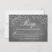 Chalkboard Confetti Stippen RSVP (Voorkant)