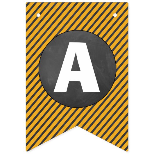 Chalkboard Construction Happy Birthday Banner (Derde vlag)