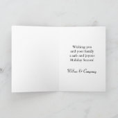 Chalkboard Corporate Holiday Card - Twinkle Lights Feestdagen Kaart (Binnen)