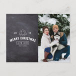 Chalkboard Couple Dog kerstfeestdag fotokaart Feestdagenkaart<br><div class="desc">Chalkboard Couple Dog kerstfeestdag fotokaart Kan volledig worden aangepast aan uw behoeften. © Gorjo Design via Zazzle. // Op zoek naar overeenkomende objecten? Andere kantoorbenodigdheden uit de set die beschikbaar is in de afdeling "collecties" van mijn winkel. // Opmerking: de foto die wordt gebruikt is een placeholder slechts afbeelding. U...</div>