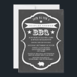 Chalkboard Couples Shower BBQ Uitnodiging<br><div class="desc">Chalkboard Couples Shower BBQ Uitnodiging</div>