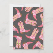 Chalkboard Cowgirl Western vrijgezellenfeest Kaart (Achterkant)