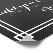 Chalkboard Creëer uw eigen poster afdrukken (Hoek)