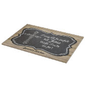 Chalkboard Cross-Christelijk Wooden Fence Boards Snijplank (Hoek)