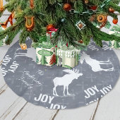 Chalkboard Crossed Arrow Moose Kerstmis Kerstboom Rok