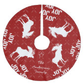 Chalkboard Crossed Arrow Moose Kerstmis Kerstboom Rok (Voorkant)