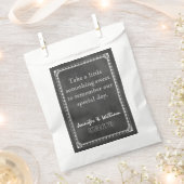  Chalkboard Custom Wedding Favor Bag Bedankzakje (Geknipt)