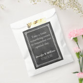  Chalkboard Custom Wedding Favor Bag Bedankzakje (Gezegeld)