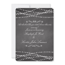 Chalkboard Custom Wedding Invites