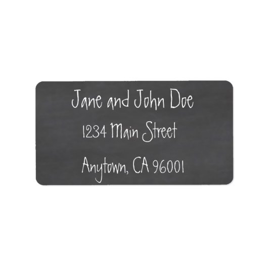 Chalkboard CustomizeABLEs Etiket (Voorkant)