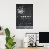 Chalkboard Dandelion  Business Poster (Thuiskantoor)