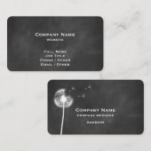 Chalkboard Dandelion Visitekaartje (Voorkant / Achterkant)