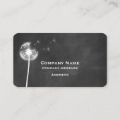 Chalkboard Dandelion Visitekaartje (Achterkant)