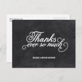 Chalkboard dank u briefkaart (Voorkant / Achterkant)