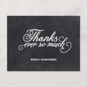 Chalkboard dank u briefkaart (Voorkant)