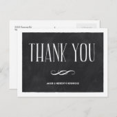 Chalkboard dank u briefkaart (Voorkant / Achterkant)