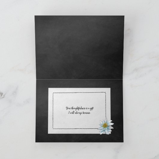Chalkboard Dank u manuscript Kaart (Binnen)