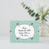 Chalkboard de heer Yellow en green Briefkaart (Staand voorkant)