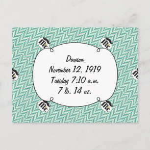 Chalkboard de heer Yellow en green Briefkaart