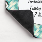 Chalkboard de heer Yellow en green Muismat (Hoek)