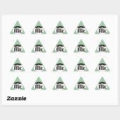 Chalkboard de heer Yellow en Green Zigzag Chevron Sticker (Vel)