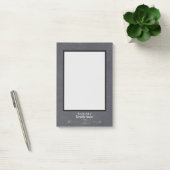 Chalkboard Design Persoonlijke naam Heart Flourish Post-it® Notes (Kantoor)