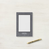Chalkboard Design Persoonlijke naam Heart Flourish Post-it® Notes (Op bureau)
