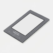 Chalkboard Design Persoonlijke naam Heart Flourish Post-it® Notes (Schuin)