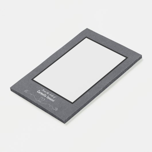 Chalkboard Design Persoonlijke naam Heart Flourish Post-it® Notes (Schuin)