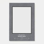 Chalkboard Design Persoonlijke naam Heart Flourish Post-it® Notes (Voorkant)