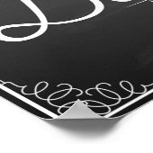 Chalkboard Dessert Table bruiloft of partijdruk Poster (Hoek)