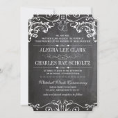 Chalkboard Die Cut  Typografie Kaart (Voorkant)