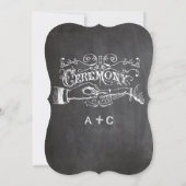 Chalkboard Die Cut  Typografie Kaart (Achterkant)