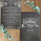 Chalkboard Die Cut Typografie Kaart