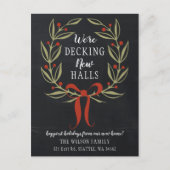 Chalkboard die de nieuwe zalen in beweging zet briefkaart (Voorkant)