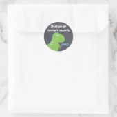 Chalkboard Dinosaurus Verjaardagsfeest Sticker (Tas)