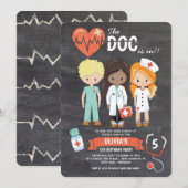 Chalkboard Doc... in Doctor Birthday Kaart (Voorkant / Achterkant)