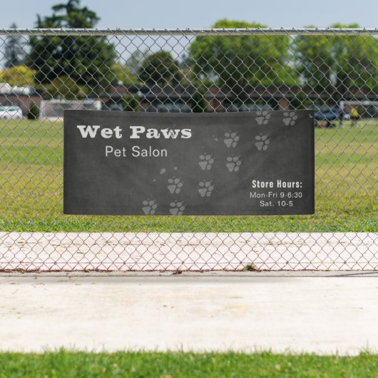 Chalkboard Dog Grooming Services Spandoek (Insitu)