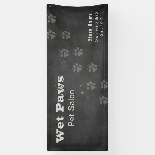 Chalkboard Dog Grooming Services Spandoek (Verticaal)