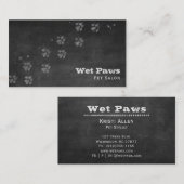 Chalkboard Dog Grooming Services Visitekaartje (Voorkant / Achterkant)